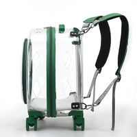 ARGE-mochila de gran capacidad para exteriores, bolsa de transporte con ruedas para perros, accesorios portátiles transpirables para transportar mascotas