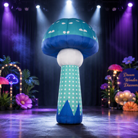 Éclairage LED décoratif d'extérieur, champignon gonflable coloré pour la décoration de scène