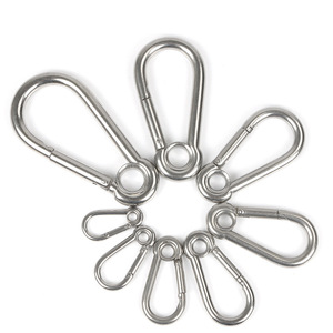 คาราบิเนอร์สแตนเลสแบบวิซาร์ดส์ M4 ถึง M12 พร้อมห่วงสำหรับเชื่อมต่อและยึดเฟอร์นิเจอร์ภายในบ้าน - Product Image 1