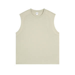 Camisetas sin mangas de Gimnasio Deportivo en blanco liso de algodón de peso pesado Logotipo impreso personalizado Camiseta sin mangas para <span class=keywords><strong>hombre</strong></span> - Product Image 6