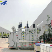 Transformateur de puissance principal triphasé TSTY haute efficacité 50 MVA 27,5 kV 110 kV, transformateur immergé dans l'huile pour centrale électrique haute tension