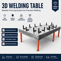 Table de soudage 3D résistante à l'usure avec surface nitridée et plateforme multi-trous pour l'assemblage de métaux