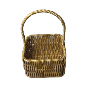 Yiqiang giỏ đựng đồ dã ngoại đồ ăn nhẹ hoa quả cầm tay bằng mây đan bằng tay Giỏ đựng đồ ngăn xếp đồ Quà Tặng - Product Image 1