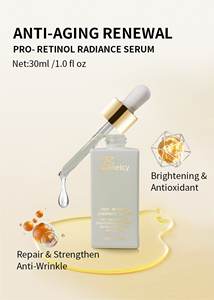 Sérum pour le visage au rétinol avec acide <span class=keywords><strong>3</strong></span>-<span class=keywords><strong>O</strong></span>-éthyl ascorbique et extrait d'Haematococcus Pluvialis (astaxanthine) Anti-rides Antioxydant - Product Image 2