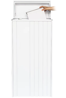 Boîte de livraison de colis extérieure en métal de grande taille au design moderne avec serrure à clé pour la poste et la livraison de colis