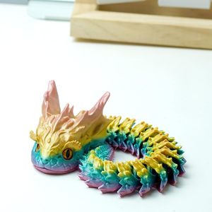 Juguetes Creativos Transfronterizos Impresos en 3D de Serpiente Acuática y Dinosaurio, Adornos Artesanales Únicos y Modernos, Regalos - Product Image 5