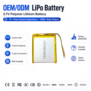 A Sınıfı 3.7V 2500mAh 635060 Yüksek Kapasiteli Lipo Kese Hücreli OEM Güneş Enerjisi Depolama Yedek Güç Polimer Pil - Product Image 1