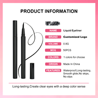 Eyeliner liquide imperméable de haute qualité avec logo personnalisé, cosmétiques pour les yeux avec un excellent service client