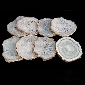Bulk White <b>Agate</b> <b>Coasters</b> Wholesale - Product Image 1
