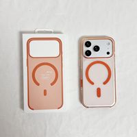 Coque de téléphone anti-jaunissement en acrylique rigide ultra-transparente avec NFC IC et fenêtre, compatible avec le chargement magnétique sans fil pour iPhone 18 17 16 Pro Max