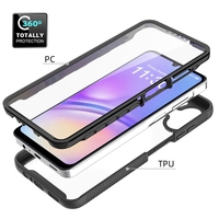 Coque rigide en TPU souple antichoc à couverture complète avec protection d'écran souple pour Samsung Galaxy A07 A06