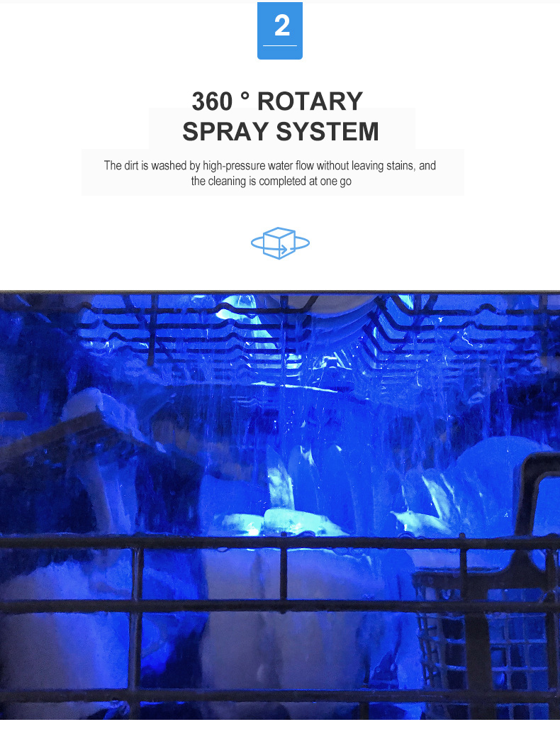 Commercial Dishwasher Large built-in Freestanding Intelligent Dish-washing Machine Drawer Automatic Disinfection Dishwasher