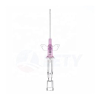 Prix usine 16G 18G 22G 24G 26G vétérinaire IV canule cathéter aiguille à demeure veineuse médicale