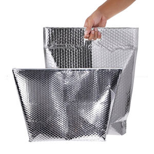 Bolsas enfriadoras de espuma de aluminio, película de burbujas personalizada, bolsas térmicas de aluminio, revestimientos de caja aislados, logotipo impreso, diseño personalizado - Product Image 1