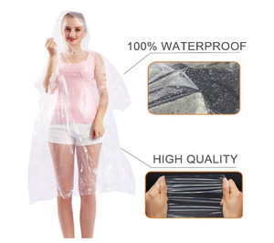 Usa e getta Pioggia <span class=keywords><strong>Poncho</strong></span> per Adulti | Donne e Gli Uomini di Pioggia <span class=keywords><strong>Poncho</strong></span> in Massa | in Più di Spessore, impermeabile Riutilizzabile. 03 millimetri PE Plasti - Product Image 3