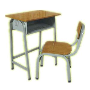 Mesa de madera personalizada para aula de escuela primaria y secundaria, escritorios y sillas para estudiantes individuales con almacenamiento, atractivo estético - Product Image 3