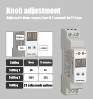 CNTD CDT6-X110W Relay Waktu Digital Miniatur Tipe IP20 Tingkat Proteksi AC/DC 12-240V 50Hz Relay Timer Proteksi Epoksi