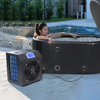 Récupération sportive Équipement de bain de glace Refroidisseur à piston froid Baignoire à glace portable 1HP Refroidisseur refroidi à l'eau