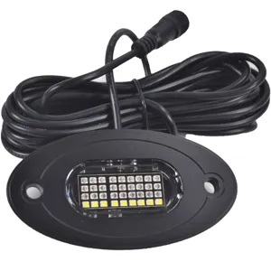 Lámpara led RGBW de neón para coche, luz led RGBW de 36w con modos dinámicos de música, controlador RF y aplicación