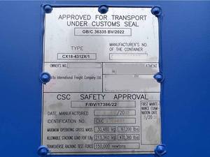 40HQ Dry Container 40 'China Sea Shipping Container en venta CSC Certified 72m3 Capacidad - Product Image 6