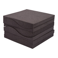 Tratamiento acústico Paneles acústicos Patrón de onda Materiales de PU Guía de colocación de espuma acústica Reducción de ruido Habitación Absorción de sonido