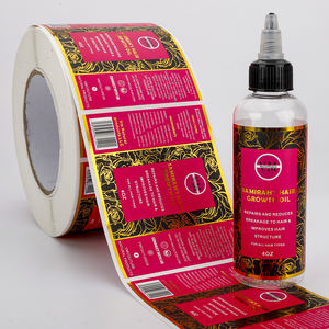 अनुकूलित सोने के पन्नी वाटरप्रूफ बाल तेल की बोतलें कस्टम लेबल चिपकने वाला बोप निजी लोगो बालों के विकास तेल के लिए लेबल - Product Image 3