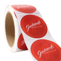 Étiquettes circulaires imperméables pour pots à épices, autocollants en vinyle imprimés avec logo d'entreprise, étiquettes nominatives en papier couché