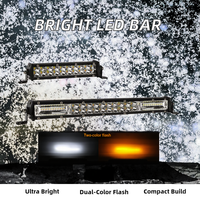 Barre lumineuse de toit de voiture super brillante, mince, avec clignotant blanc ambre, pour D-Max Tacoma FJ Cruiser JK F-150 Land Cruiser