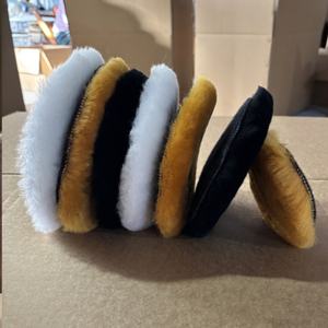 Tampon de polissage en laine double face blanc de 7 pouces (180 mm) avec filetage 5/8-11, tampon de polissage en laine douce pour finition des surfaces de carrosserie automobile et de meubles (OEM) - Product Image 6