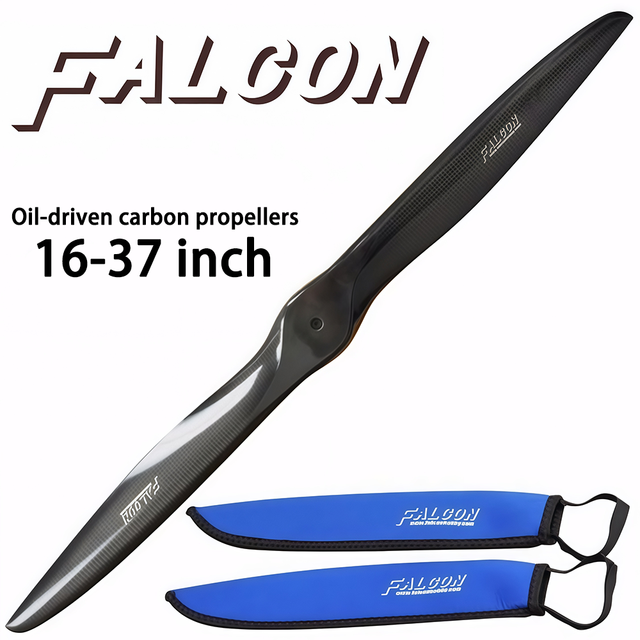 FALCON Oil-powered 16-37 Inch Carbon Fiber Propellers for Fixed-wing Aircraft Model DLE UAV Carbon Propellers for Drone Parts