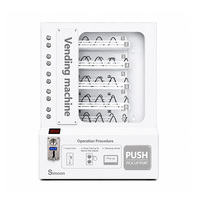 Distributeur automatique mural compact de snacks et de boissons, fonctionnant aux pièces et aux billets, machine de vente au détail en libre-service