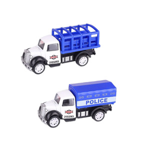 24 pièces 1/55 Simulation alliage métal Dicast métal modèle de voiture de police voiture <span class=keywords><strong>camion</strong></span> moulé sous pression <span class=keywords><strong>jouet</strong></span> retirer pour enfant - Product Image 2