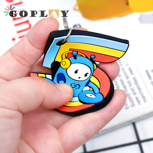 Custom 2D/3D Soft PVC Keychains Make Rubber Key Chain Free Digital Mock-Up Custom Soft Pvc Keychain With Your Logo