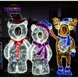 Marco de Fotos con Diseño de Reno LED Grande, Iluminación Decorativa para Parques y Eventos Festivos - Product Image 6