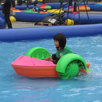 Pédale flottante eau piscine pédalo pour enfants personnalisé extérieur Commercial vélo canoë eau vélo avec auvent