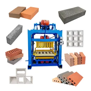Máquina de fabricación de bloques de cemento semiautomática, maquinaria para hacer ladrillos de cemento hueco