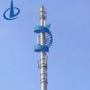 Maßgefertigter Telekommunikations-Monopolmast aus Feuerverzinktem Stahl, Höhe 15m 20m 25m 30m, für 4G 5G Netzwerkaufbau - Product Image 5