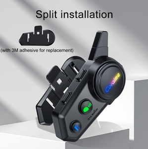 Беспроводная мотогарнитура Q18 1000M для связи между 2 мотоциклистами - Product Image 2