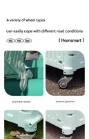 Chariot à bagages pliable à quatre roues personnalisable «Pack N Roll» en plastique pliable portable pour faire du shopping et monter les escaliers