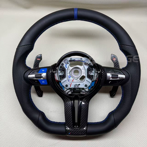 Volante de Cuero Duradero de Alta Calidad para <span class=keywords><strong>BMW</strong></span> E90 E91 E92 E70 E71 E72 F10 F11 F20 F21 F30 F20 F22 F23 F48 M3 <span class=keywords><strong>M5</strong></span> Serie <span class=keywords><strong>E</strong></span> F - Product Image 1