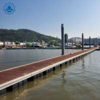Ponton de quai flottant en aluminium de qualité marine avec flotteurs pour la construction de ports de yachts