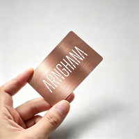 Carte de visite personnalisée en métal vierge, aluminium, acier inoxydable, cuivre, logo personnalisé, service de conception gratuit, vente en gros, OEM