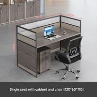 Personnel de bureau poste de travail sans classeurs ordinateur pas cher mobilier de bureau double siège avec classeurs et chaises