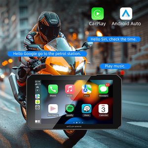 Portable 5 pouces moto IP67 étanche sans fil CarPlay Android Auto affichage - Product Image 5