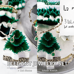 Lot de bijoux élégants pour femmes, nouvelle collection, plaqué or, collier et boucles d'oreilles en forme de cœur et carré, pour mariages et cadeaux - Product Image 2