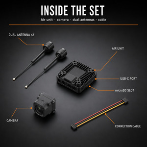 Module de transmission vidéo numérique FPV O4 Air Unit Pro avec capteur CMOS 1/1,3 pouce, caméra 4K/120fps pour les constructeurs de drones FPV - Product Image 4