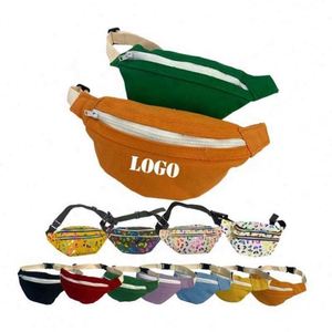 Sac banane en polyester brodé multicolore personnalisé, imperméable avec fermeture éclair et logo, idéal pour les voyages, le sport et la course à pied – Offre Spéciale - Product Image 1
