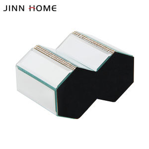 Esagonale porta pennelli per il trucco in alluminio per la casa Organizer decorativo per cosmetici eyeliner Display tazza portagioie - Product Image 5