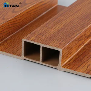 Bảng điều khiển Para pared bên ngoài de PVC ra cửa Panel tường WPC Ốp cho trang trí ngoài trời