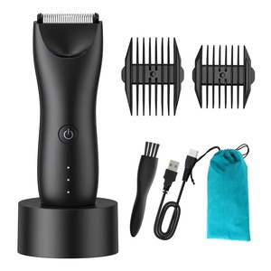 New Hot Selling IPX7 Waterproof <b>Trimmer</b> Rechargeable Cordless <b>Body</b> <b>Hair</b> <b>Trimmer</b> Electric Groin Ha - Product Image 1